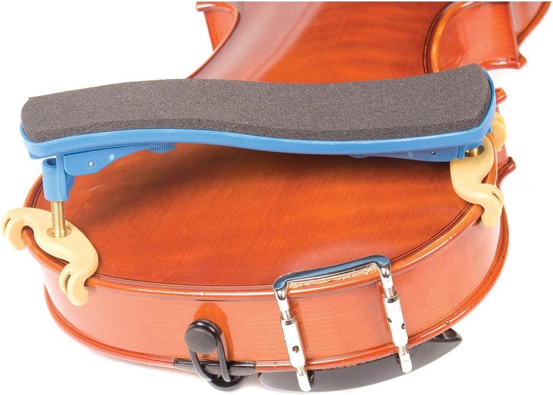 Kun Collapsible Mini Blue Shoulder Rest for 1/16-1/4 Violin - Image 2